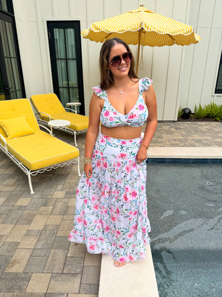 PREORDER- Blakely Floral Capri Chic Swim Set
