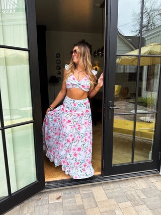 PREORDER- Blakely Floral Capri Chic Swim Set