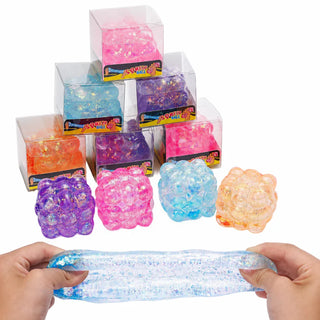 Glitter Bubble Cube Squishy