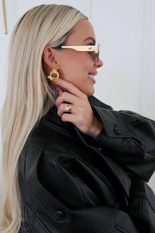 Gold Harper Earrings by Chansuttpearls