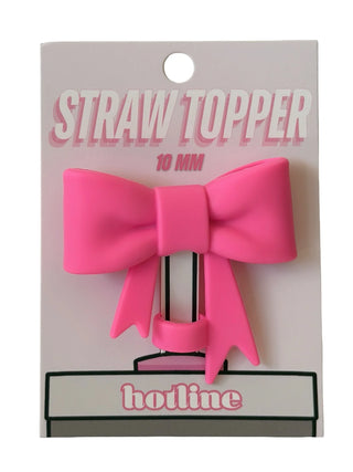 Large Bow Straw Topper