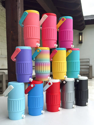Retro Jug Cooler Can Holder, Skinny Cans