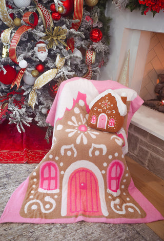 PREORDER- Whimsical Gingerbread House Blanket