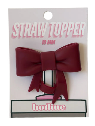 Large Bow Straw Topper