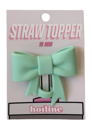 Large Bow Straw Topper