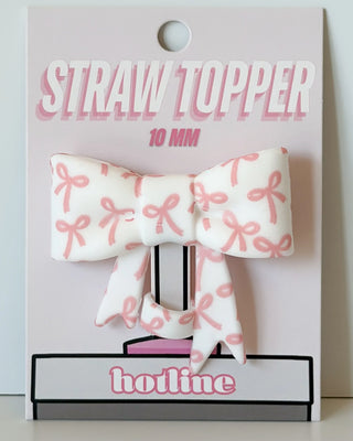 Large Bow Straw Topper