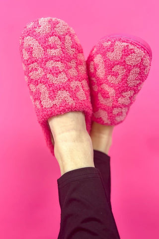 Cozy Slippers, Pink Vacay, Pink Leopard, Strawberries