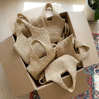 Sunset Coast Woven Tote Bag