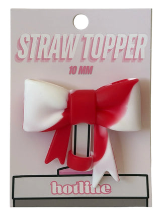 Large Bow Straw Topper