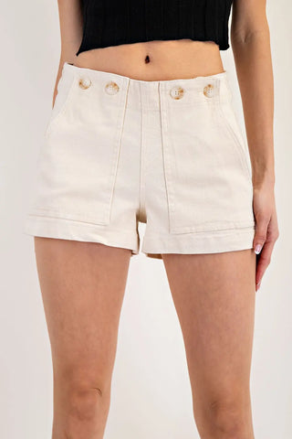 EE Some Natural denim shorts