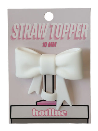 Large Bow Straw Topper
